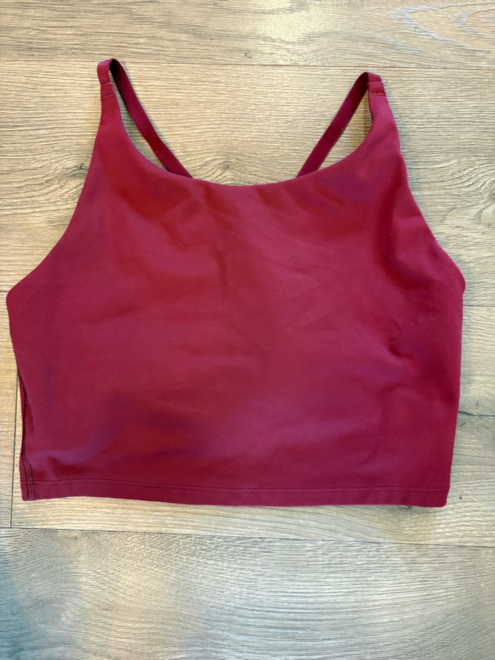 GAP Fit Raspberry Dark Red Tank Top with Built-in Bra